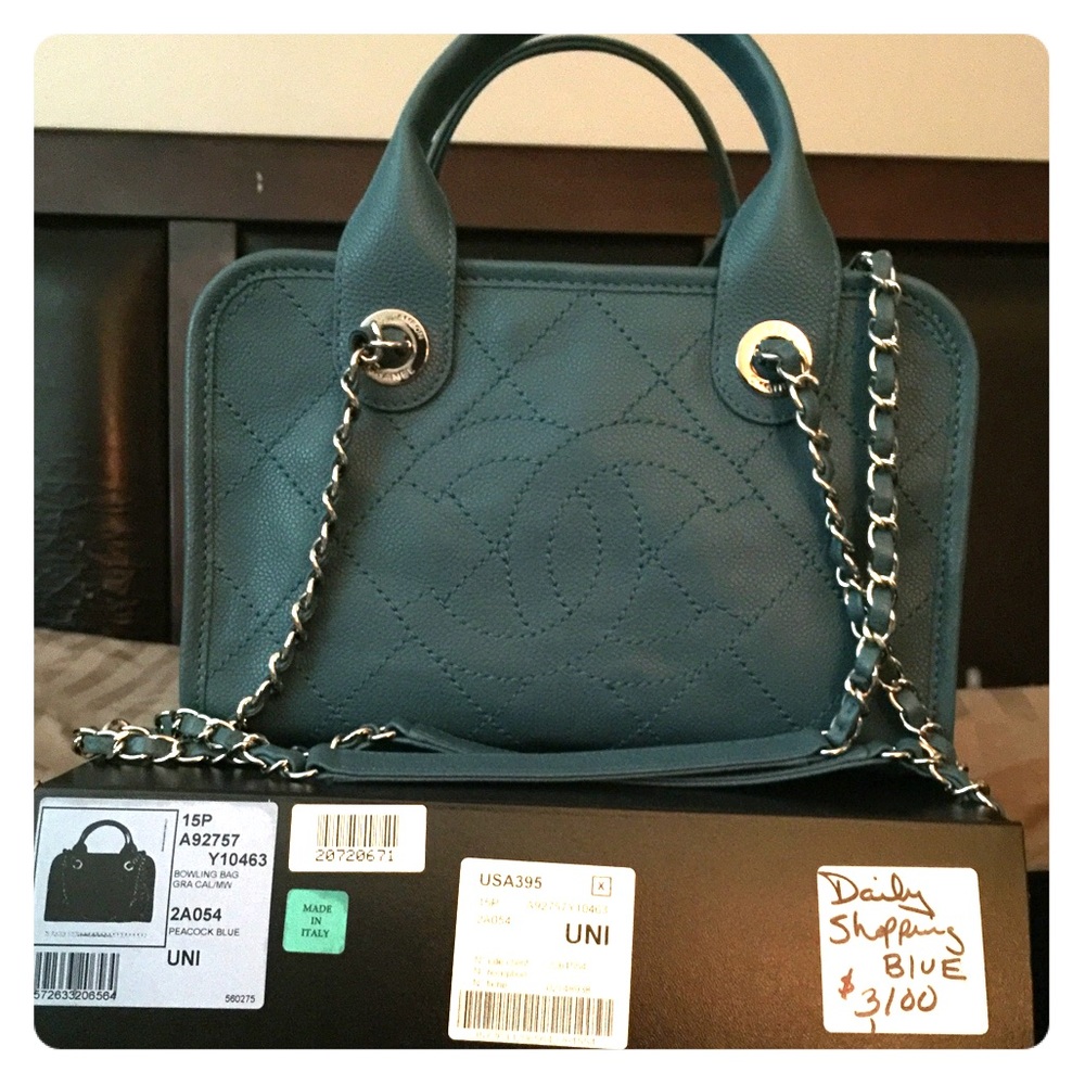 Chanel deauville bowling bag 2015