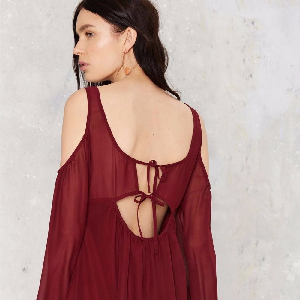 Nasty Gal Moon Collection Frozen Shoulder Dress