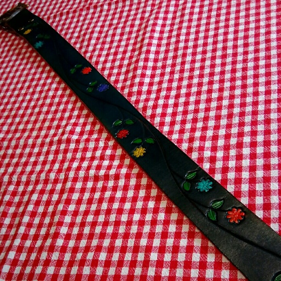 ⭐Vintage Leather Belt & USA Olympic Buckle main image 5