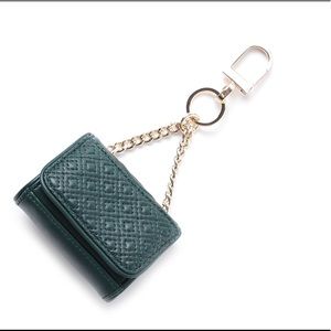 New Tory Burch 'Lil Fleming' Leather Bag Charm