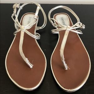 Silver Strappy Sandal