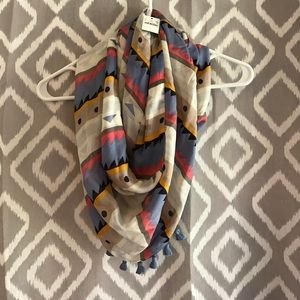 NWT J.crew Silk Aztec Printed Infinity Scarf