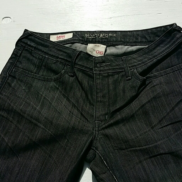 Banana Republic black metallic boot cut jeans - Picture 2 of 8