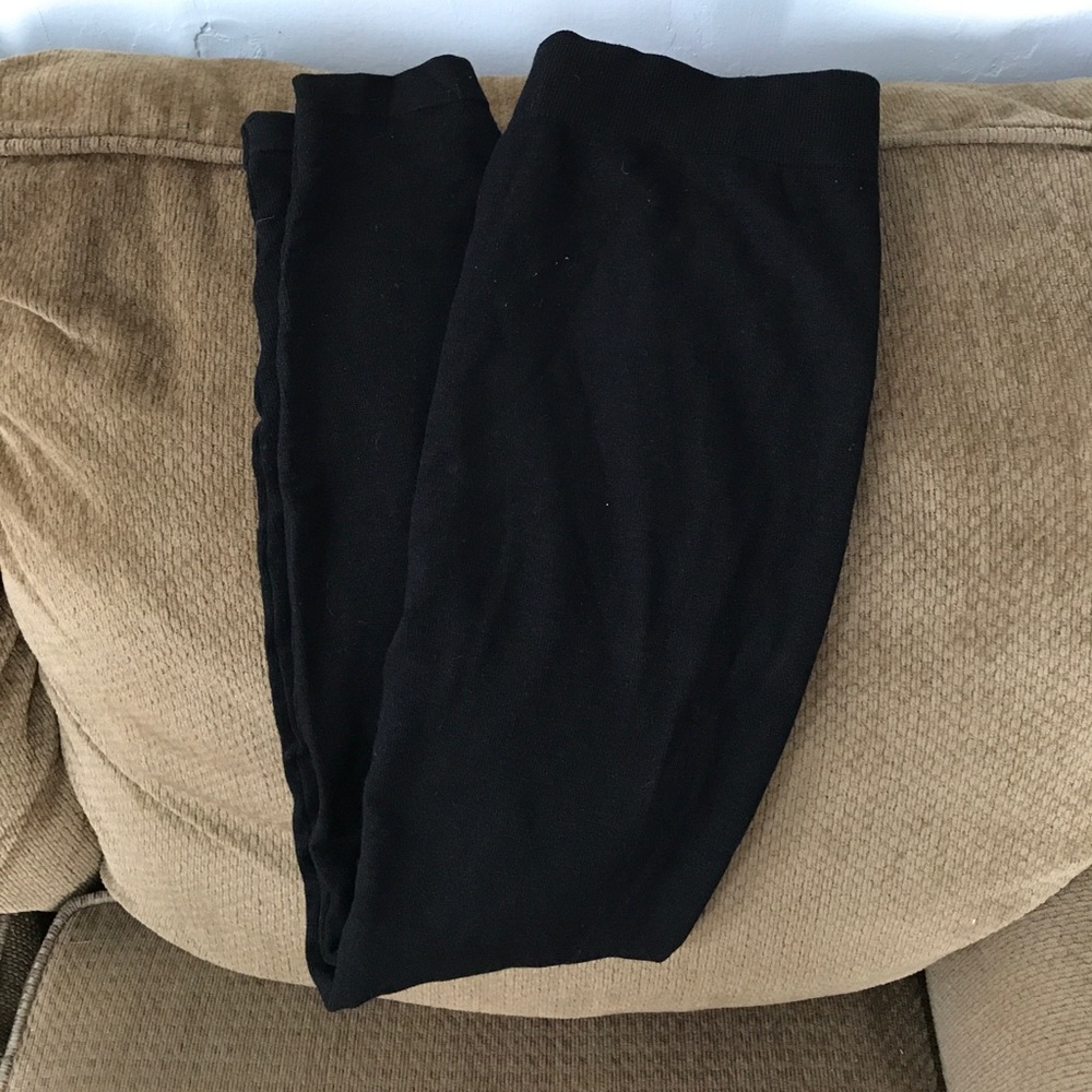 Black fleece lined leggings