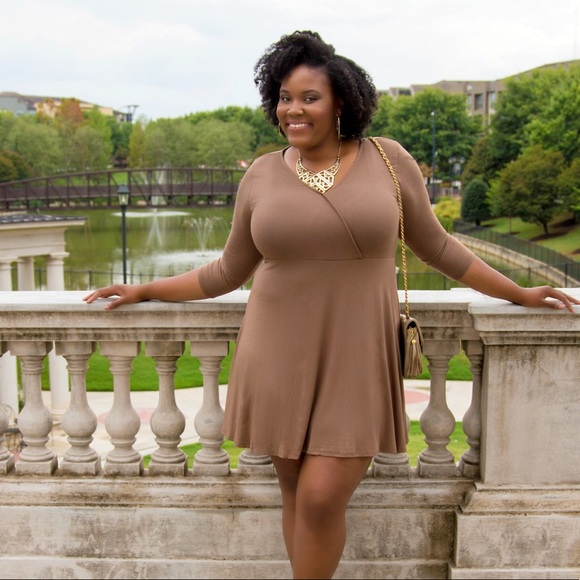 Forever 21 Dresses & Skirts - 💜🎉HOST PICK🎉💜 Forever21+ Tan Skater Dress