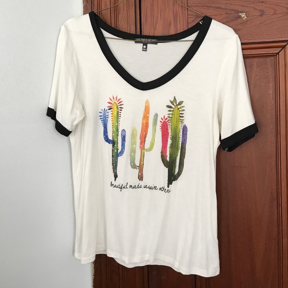 White cactus shirt