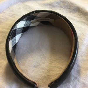 Burberry leather head band