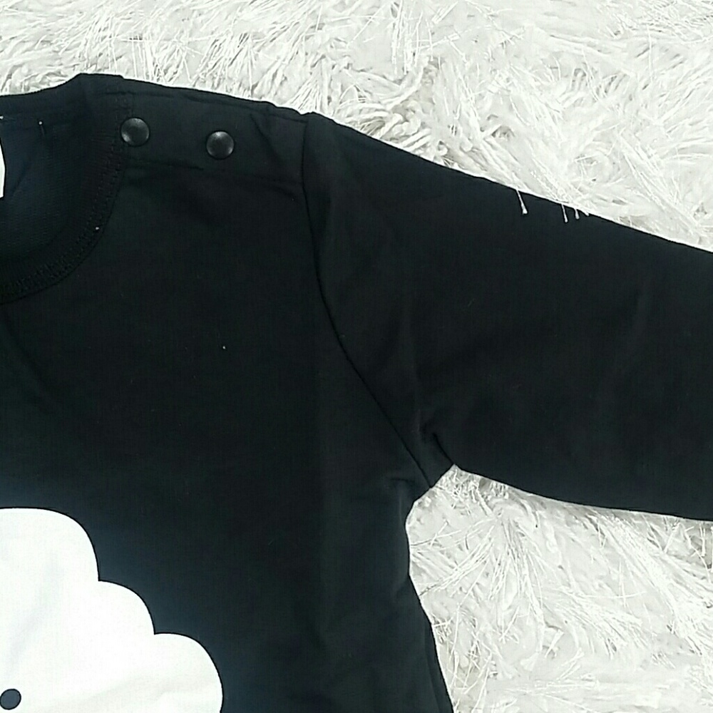 SALE***Black Happy Cloud Bodysuit. Kids   :) - Picture 2 of 4