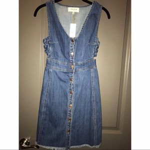 Button down denim mini dress from PacSun!