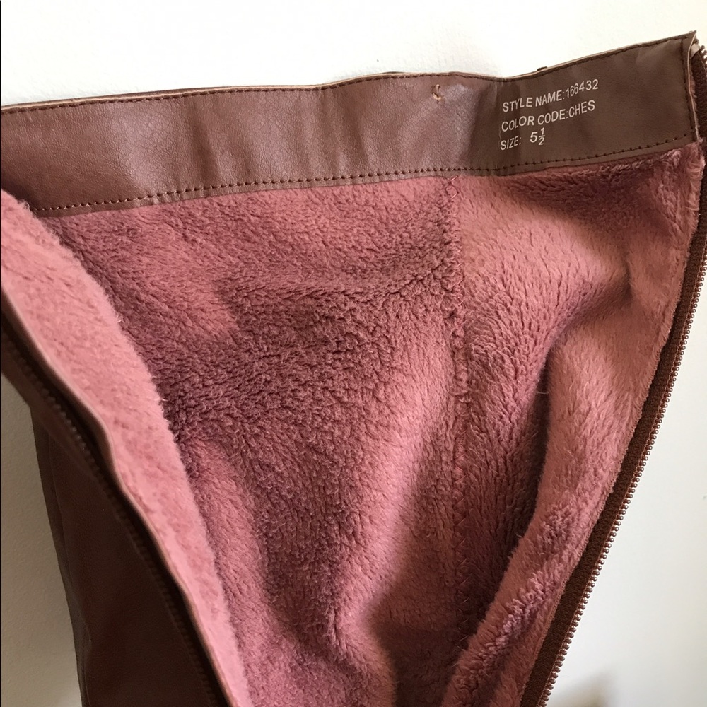 Brown Slouch Heel Boot - Picture 7 of 7