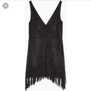 ZARA Fringed Dress Size Medium