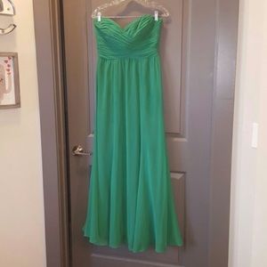 RL Lauren chiffon strapless bridesmaids/prom dress