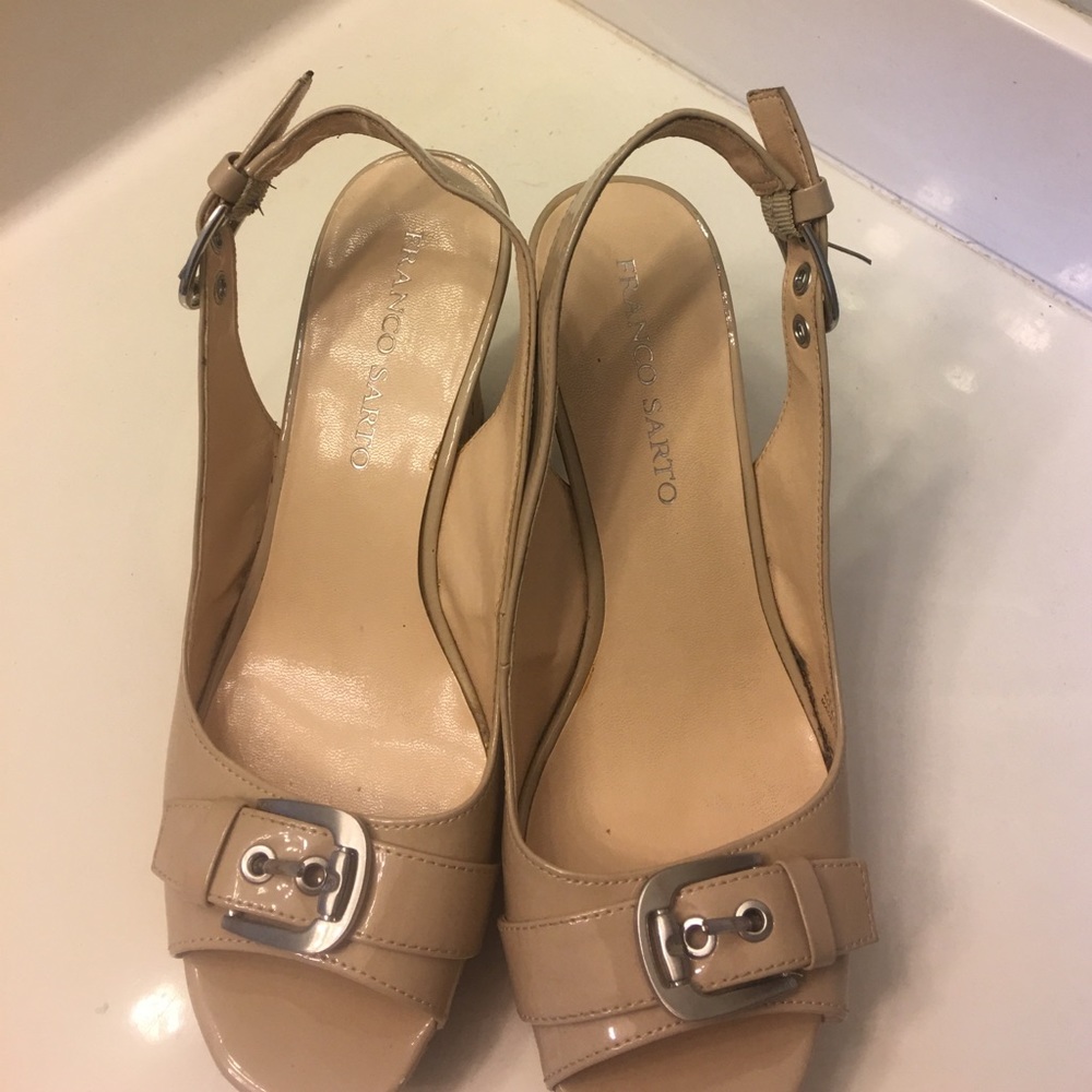 Beige Patton leather shoes