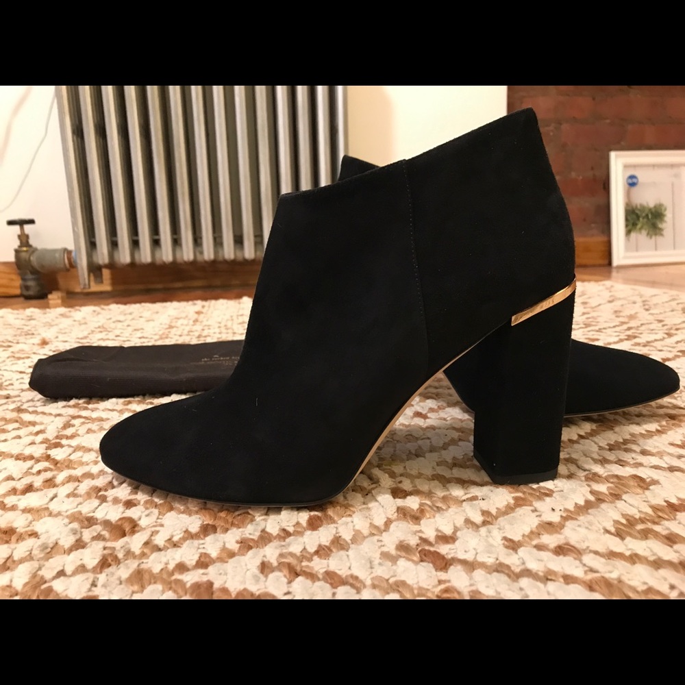 Kate spade Darota bootie, black suede, size 10