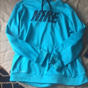 Aqua blue NIKE Therma-fit Sweatshirt