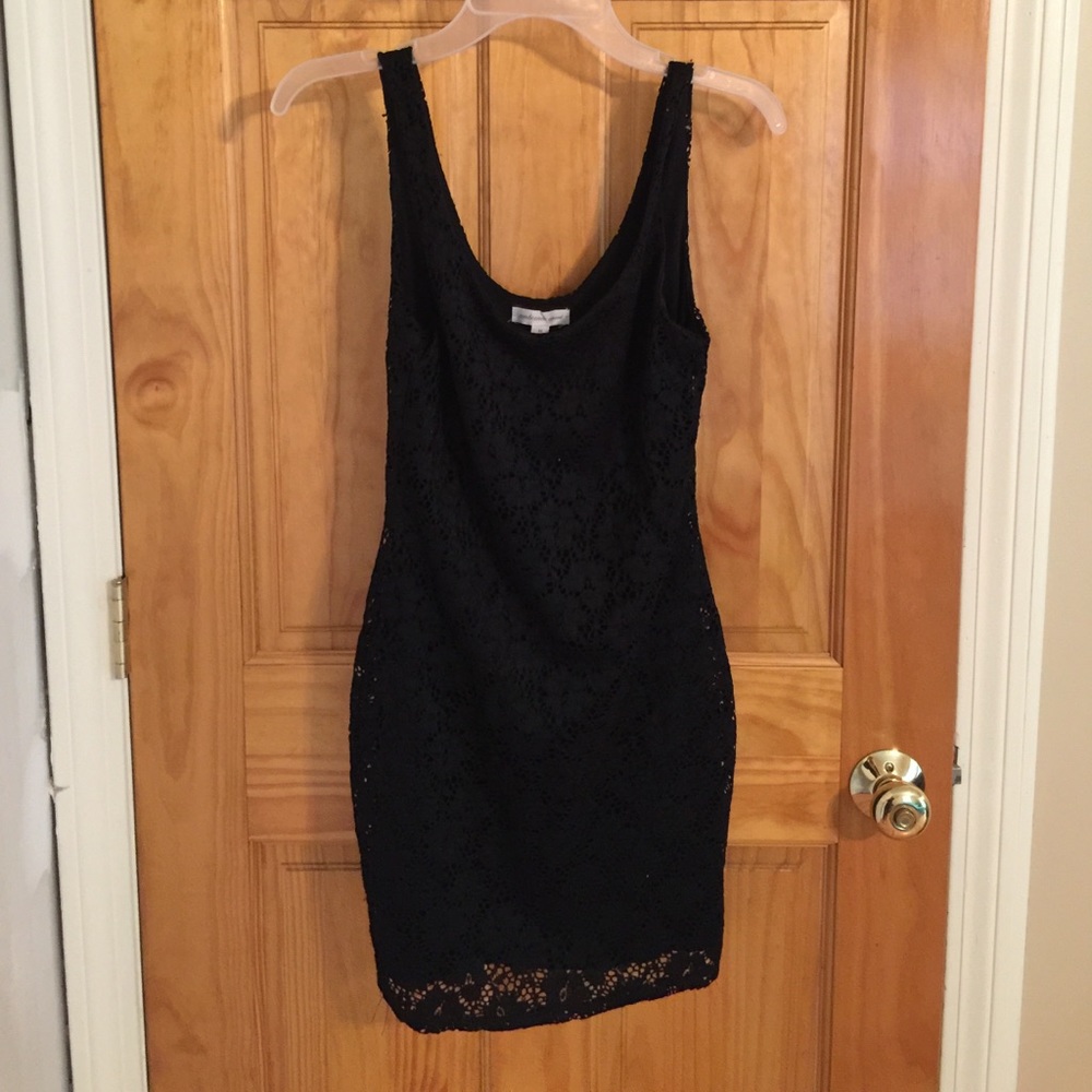Mini black dress