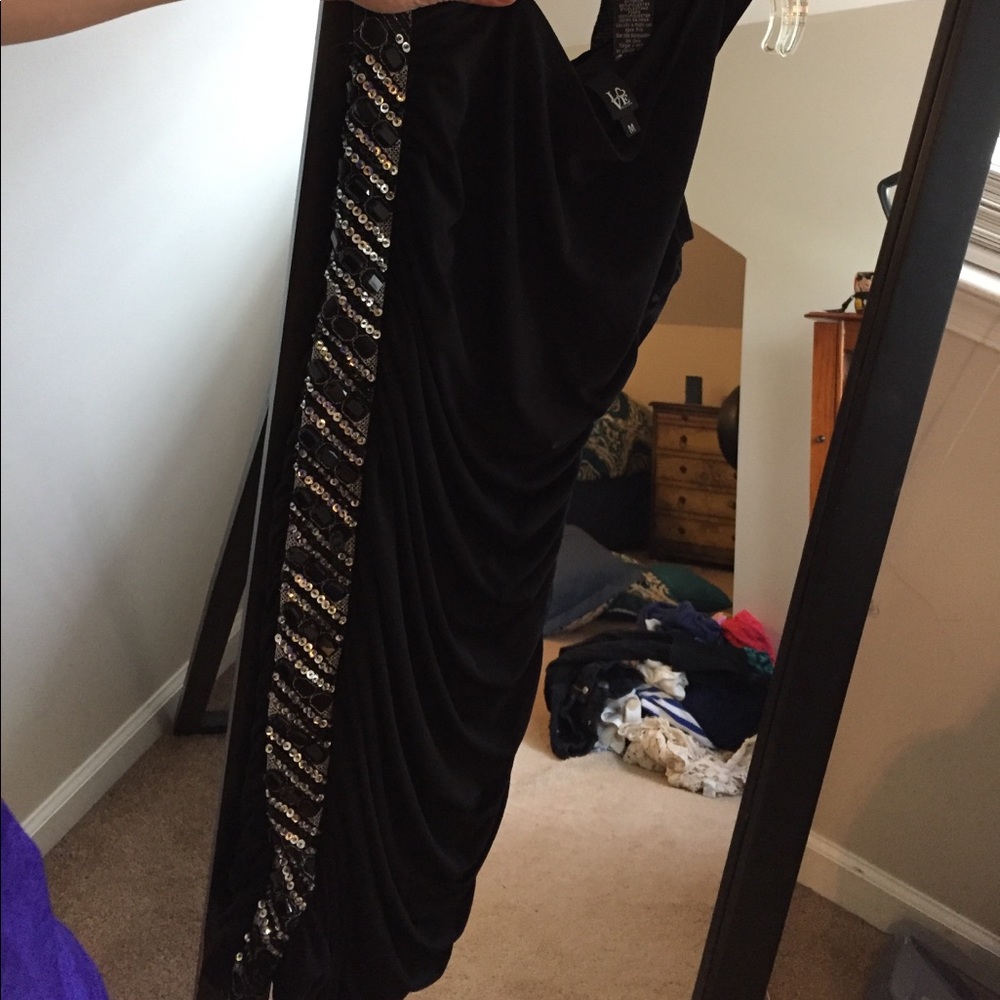 One shoulder cocktail dress
