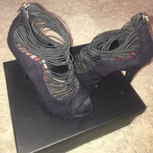 Strappy high heels like new