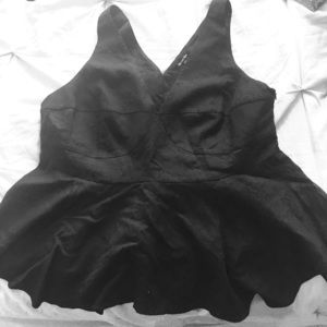 Black peplum top!