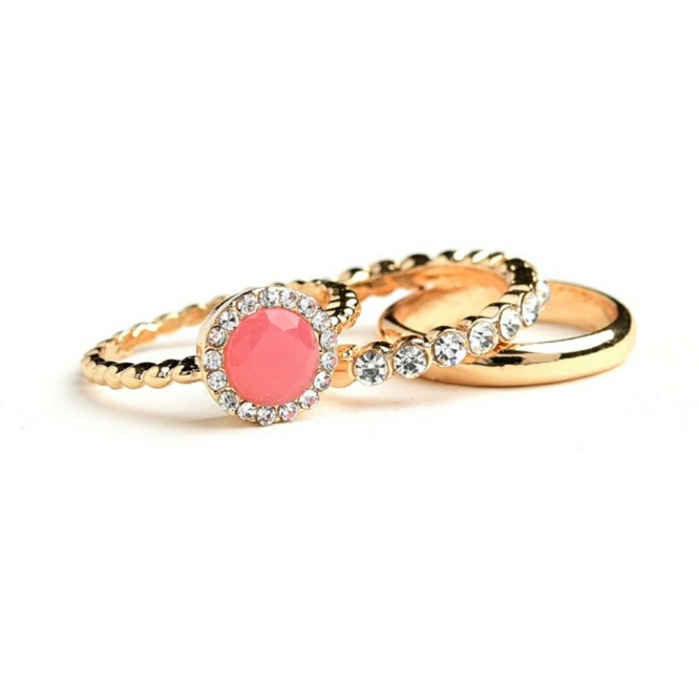 Multi-Stone & Gem Layering Ring