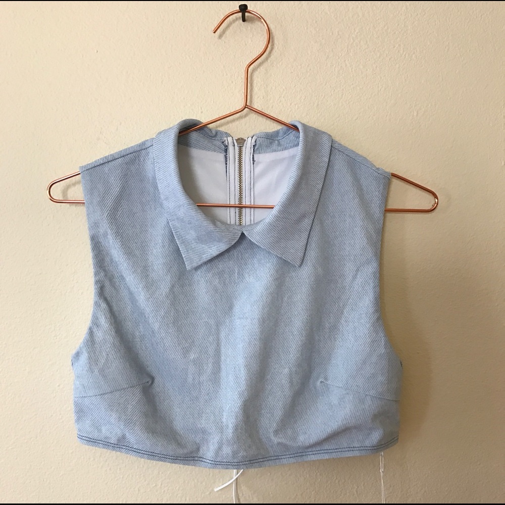One Teaspoon "Rashie" | "washed denim" tassel zip