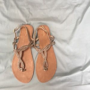 Brand new gold sandals