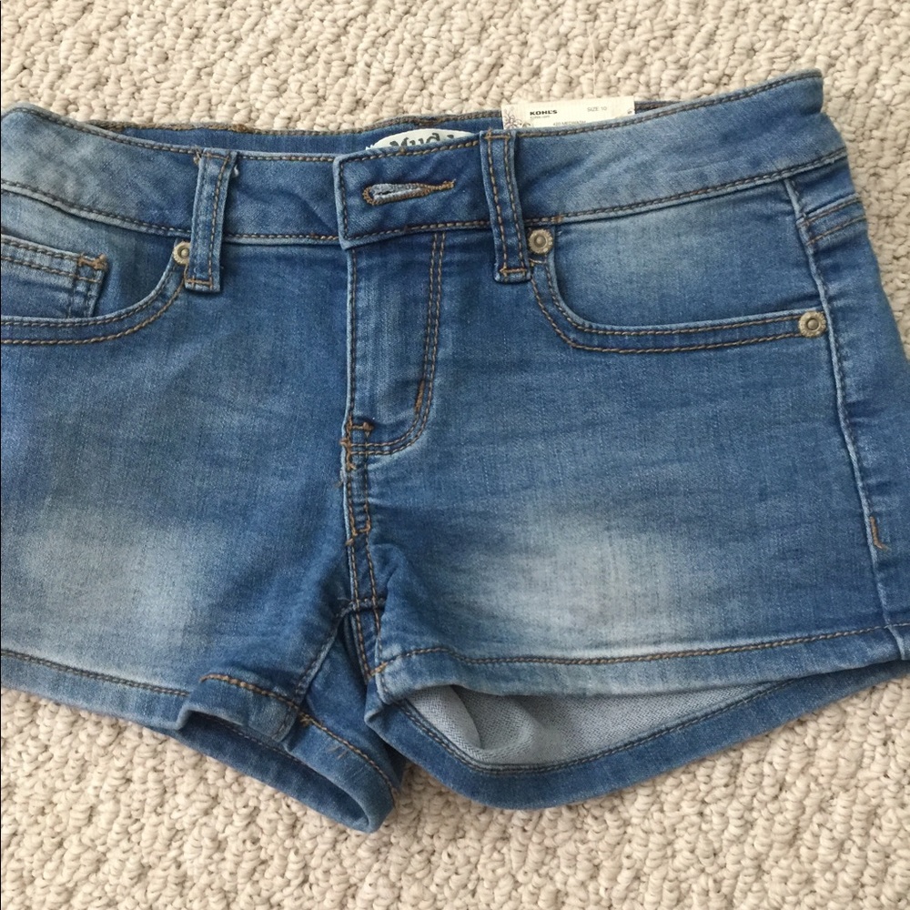 NWT girls Mudd denim shorts size 10