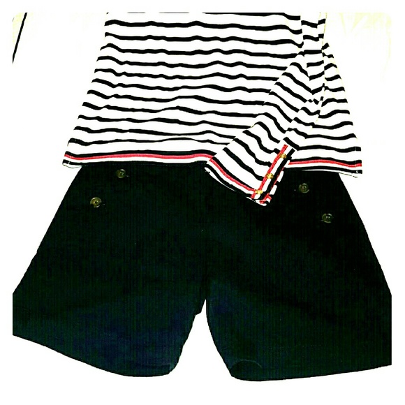 Navy J. Crew Sailor Shorts - Picture 1 of 4
