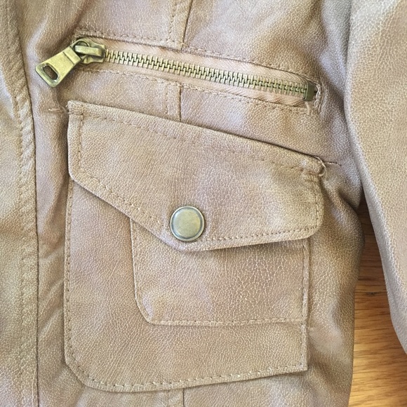 SOLD!!!!Brown leather jacket - Picture 4 of 8