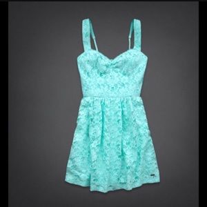 Mint Green Lace Skater Dress