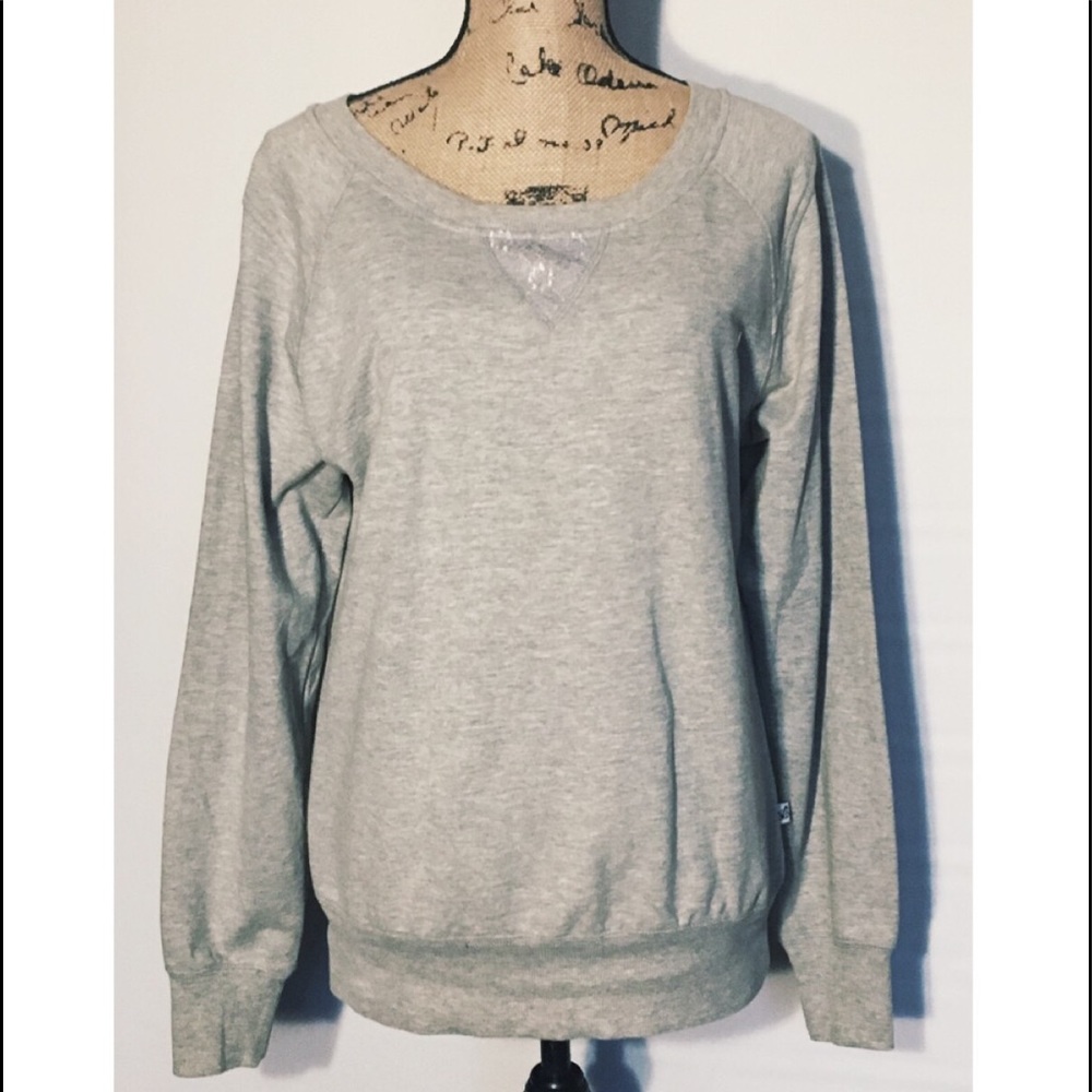 Self Esteem gray long sleeved shirt size Large