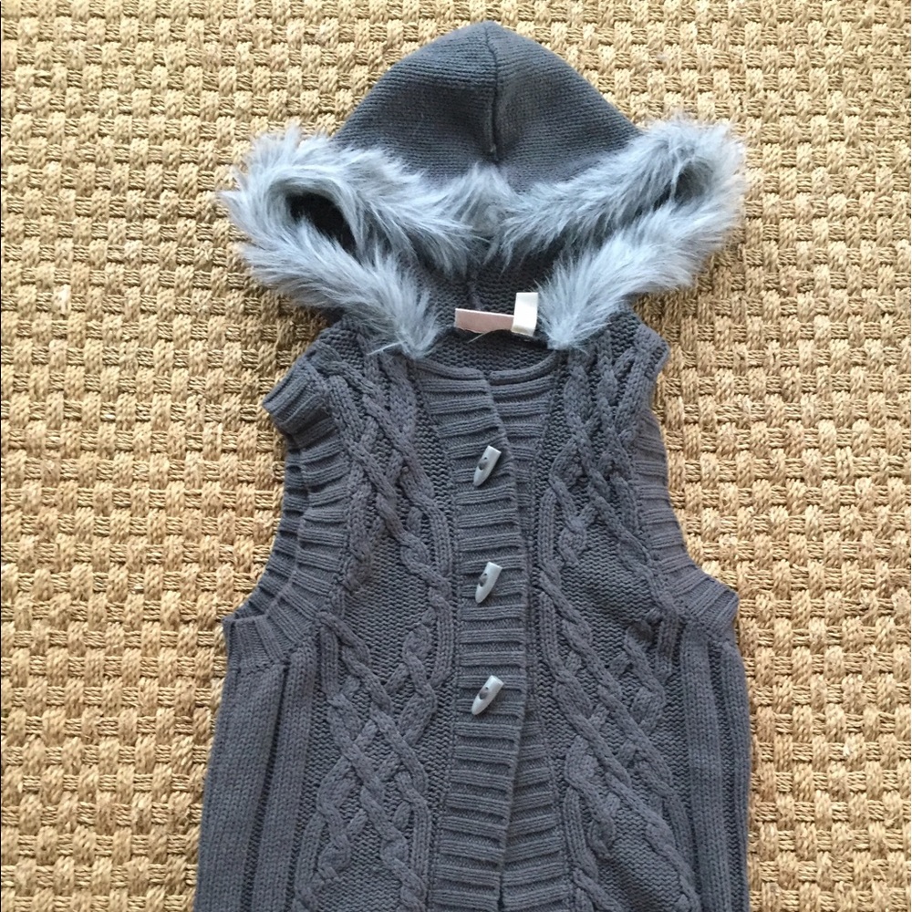 Last Call! Knit Gray Sweater Vest