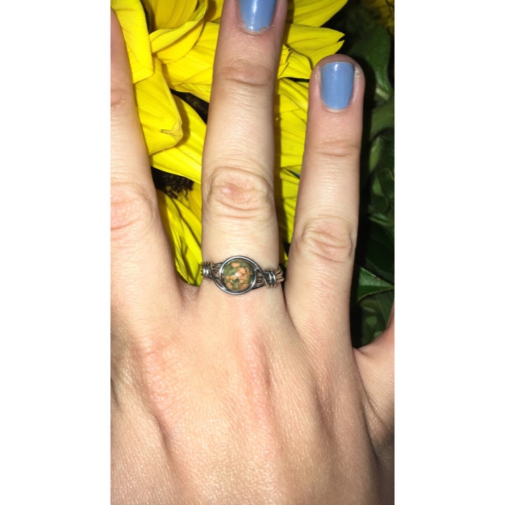 Handmade wire wrapped ring