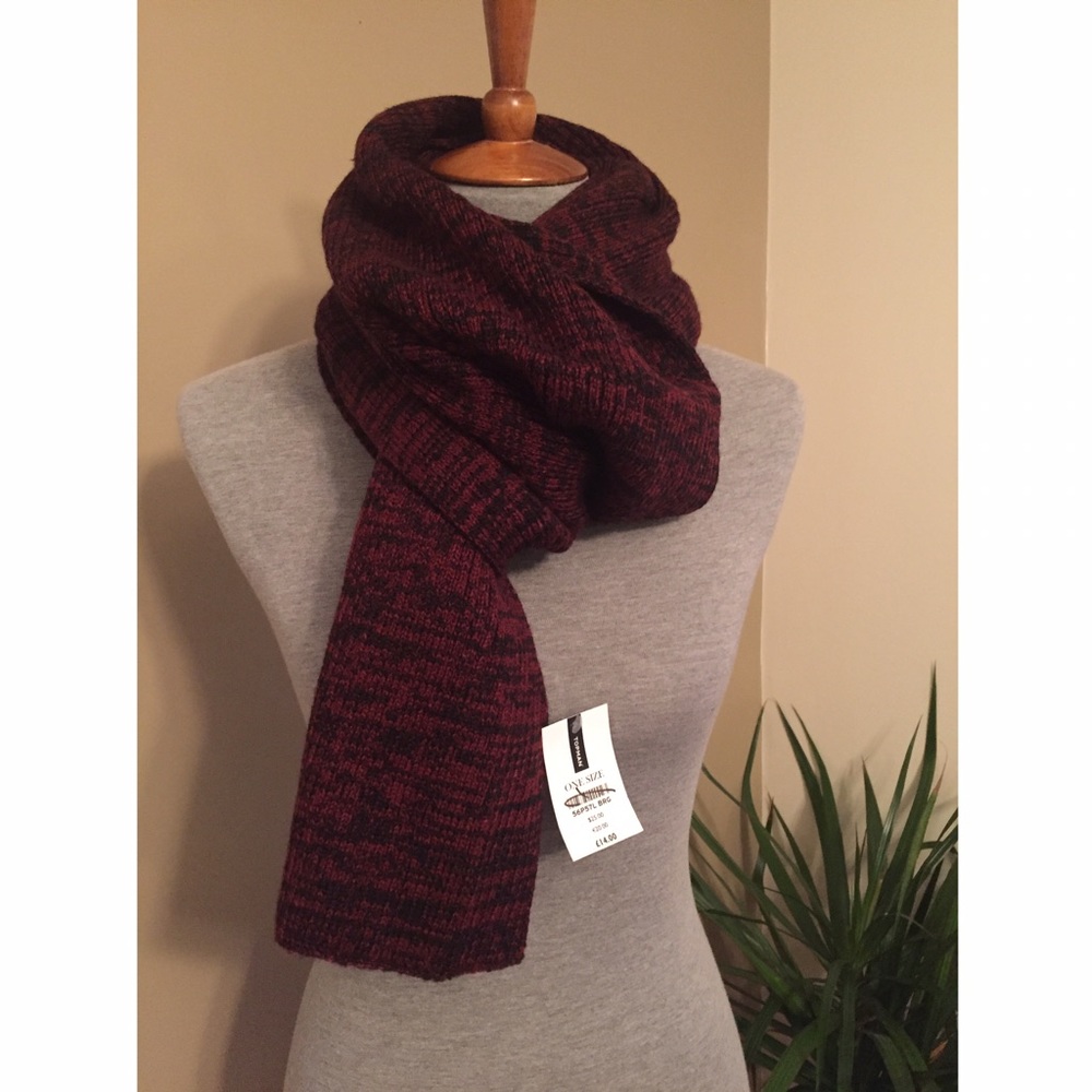 NWT Mens Topman red/black scarf