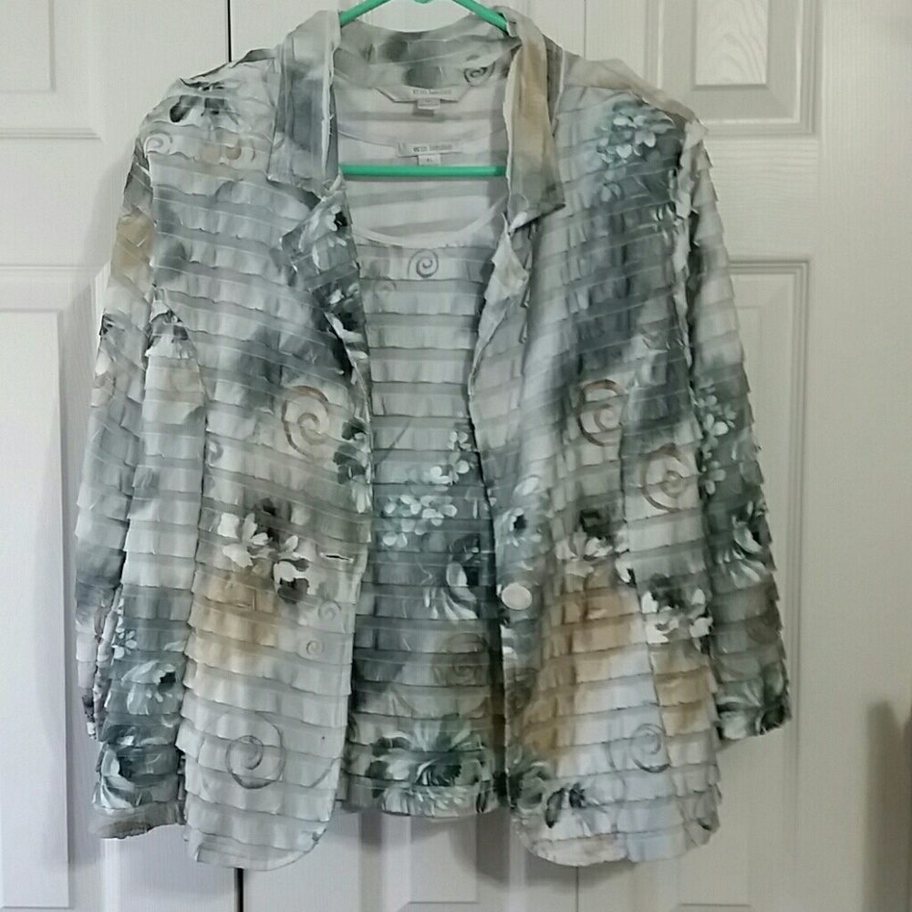 Blouse with jacket