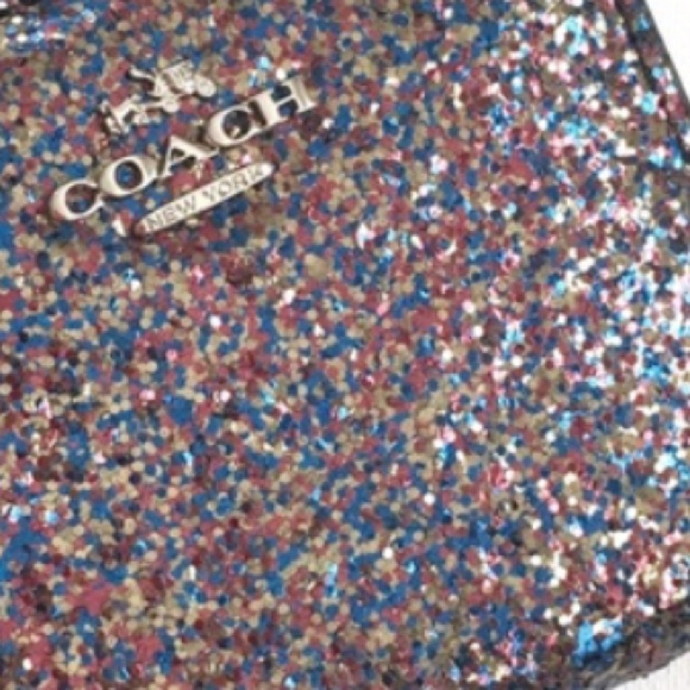 Brand new Coach GLITTER wallet/keychain!!!