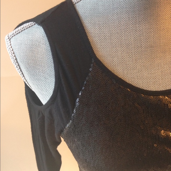 Jessica Simpson Black Sequin Dress - Picture 2 of 6