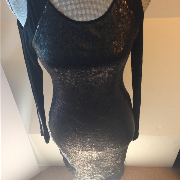 Jessica Simpson Black Sequin Dress - Picture 3 of 6