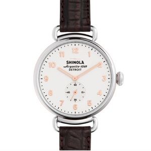 Shinola 38mm Canfield w/ alligator strap