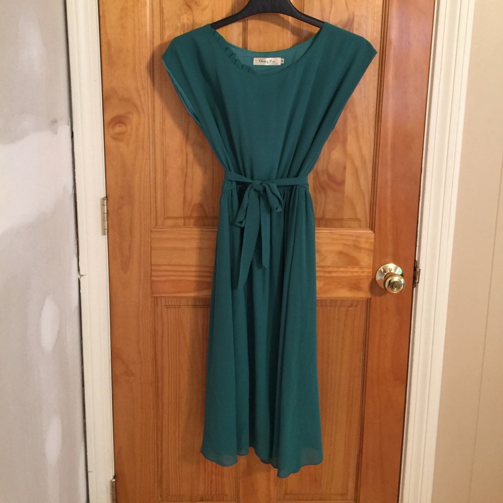 Dark green dress