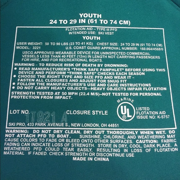 ⛵️Youth Inversion Evolution Life Jacket⛵️ - Picture 4 of 4