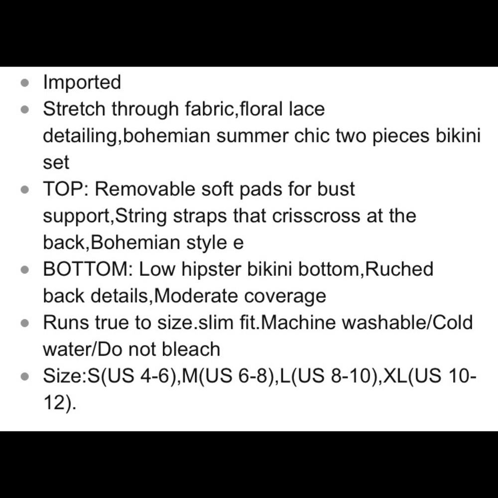 🚨Small Bottoms Only 🚨Boho Blues Bikini - Picture 4 of 5