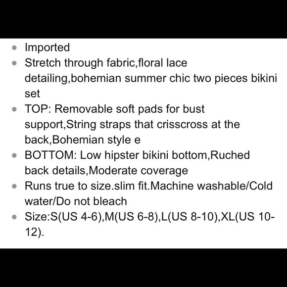 🚨Small Bottoms Only 🚨Boho Blues Bikini - Picture 4 of 5