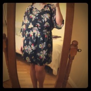 Express Floral Flowy Summer Dress