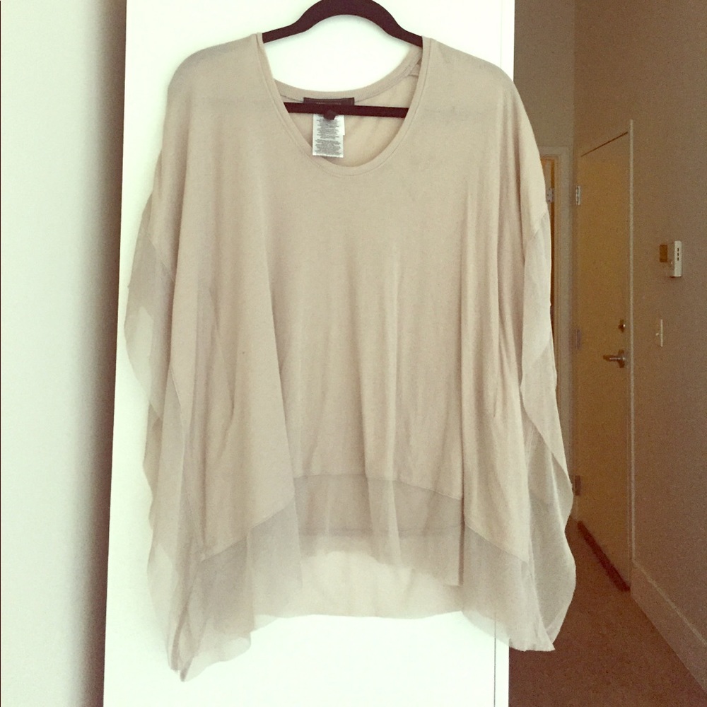 BCBGMaxAzria 'Lucilla' tee shirt and mesh tunic