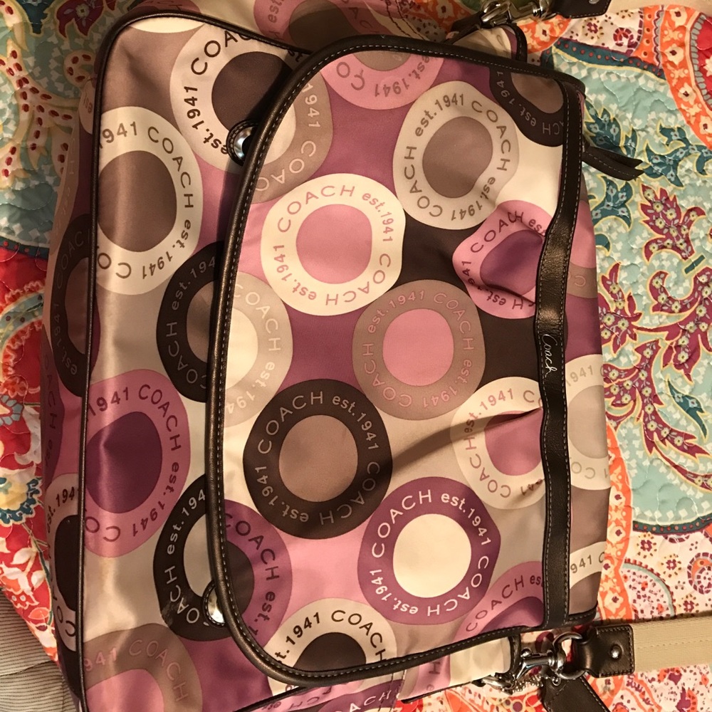 Coach messenger style diaper bag