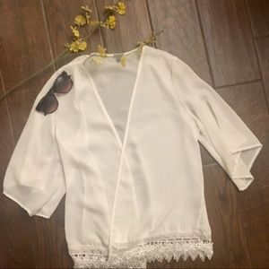 White Lace Kimono