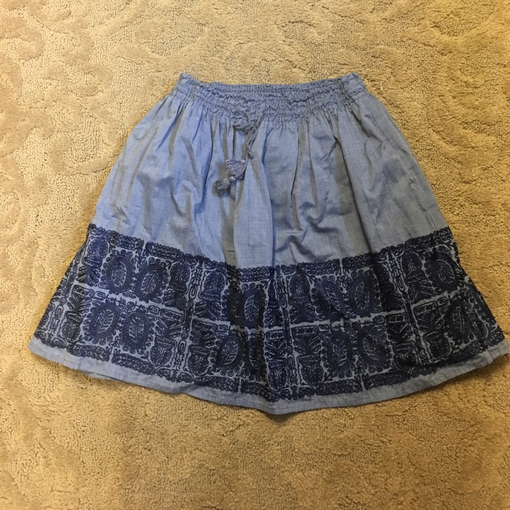 J crew chambray skirt