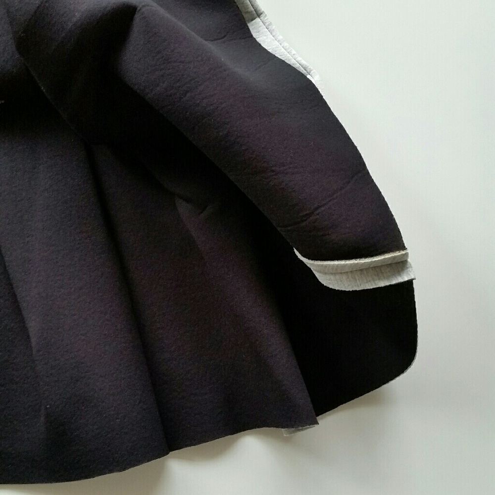Scuba Zip Up Fit And Flare Dress - Heather Gray - Picture 6 of 6