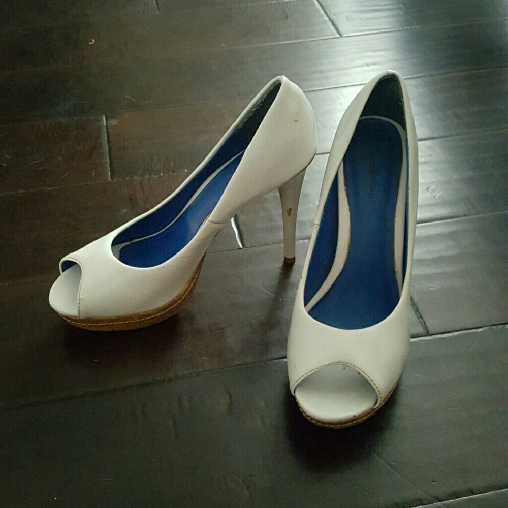 White peep toe